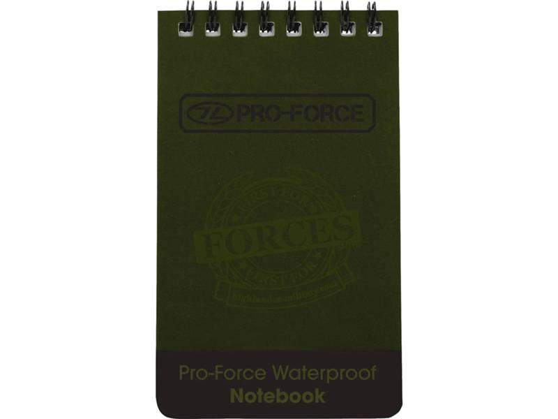 Waterproof Paper Notebook, 13cm x 8cm OD GREEN