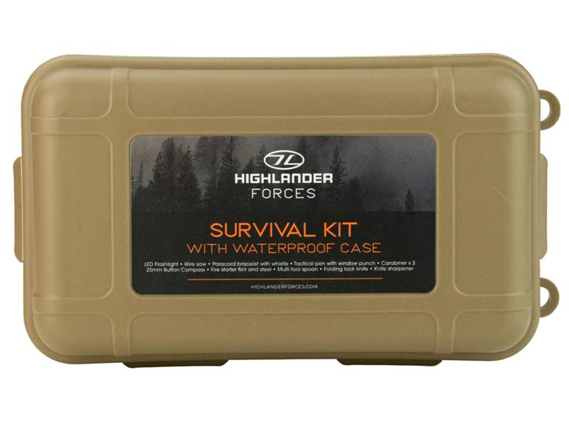 Survival Kit with Waterproof Case