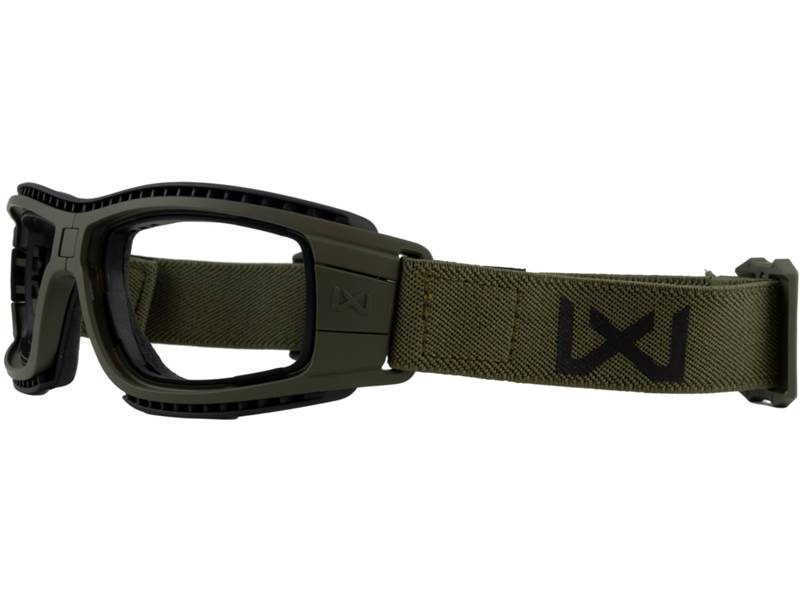 Lynx Goggle Grey And Clear Lens Frame OD GREEN