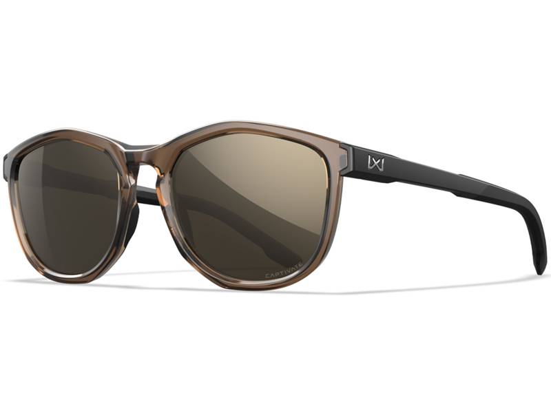 WILEY X - Bravo Crystal Tan frame with CAPTIVATE™ Polarized Tungsten Lenses